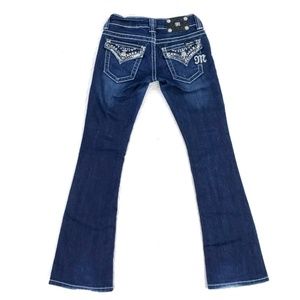 Miss Me JE5438B2R Chains Jewels Jeans Size 24